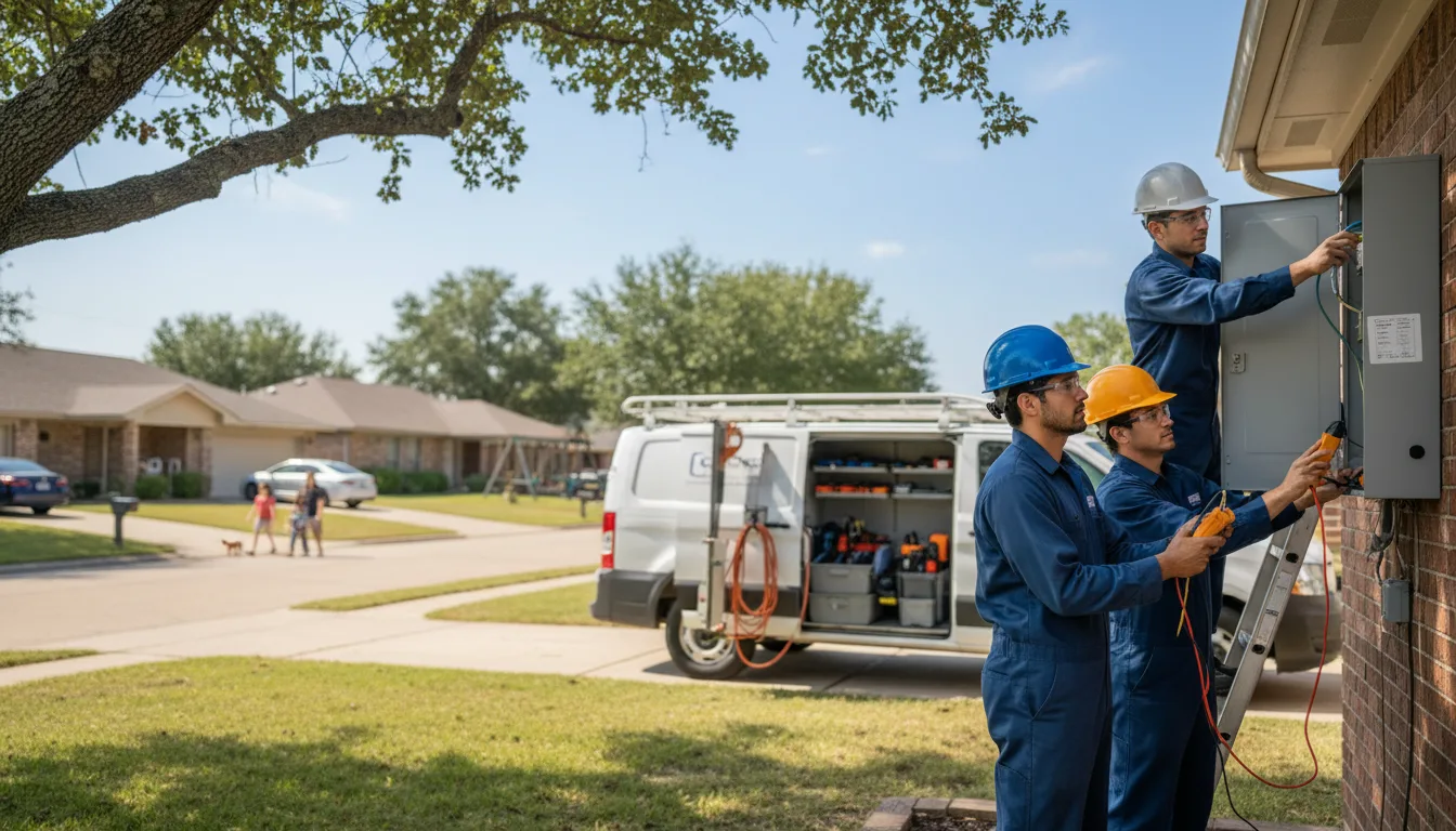 Certified electrician providing emergency electrical services in Big Wells, TX